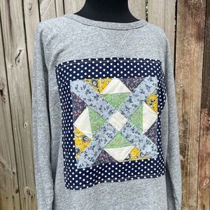 Vintage Quilt Patchwork Sweatshirt